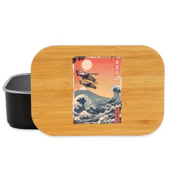 Kawaii Anti Krieg - Lunch Box - Schwarz - Vorne