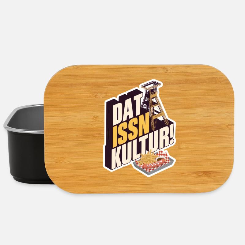 Dat Issn Kultur - Currywurst - Lunch Box - Schwarz