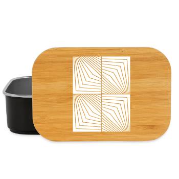 Constellation des Lignes Opart - Boîte à goûter - noir - Devant