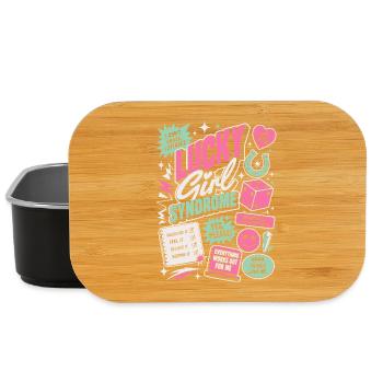 Lucky Girl Syndrome Motivation Design - Lunch Box - black - Front
