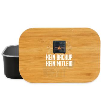 Kein Backup Kein Mitleid IT-Berater Admin - Lunch Box - Schwarz - Vorne