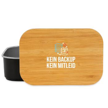 Kein Backup? Kein Mitleid! - Lunch Box - Schwarz - Vorne