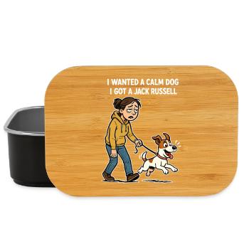 I Got a Jack Russell - Funny Comic Design - Lunch Box - black - Front