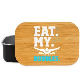 Funny Swimmers Sayings & Swimming Club Design - Lunch Box - black - Front