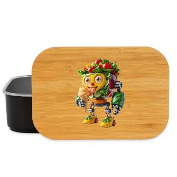 Groente Robot Met IJsje - Lunch Box - black - Front