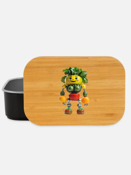 Obst-Robo Gemüse-Kumpel - Lunch Box - Schwarz