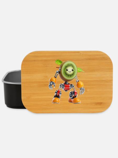 Kiwi Robot Figurine - Boîte à goûter - noir