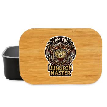 Je suis le maître du jeu Dragon D20 Art - Boîte à goûter - noir - Devant