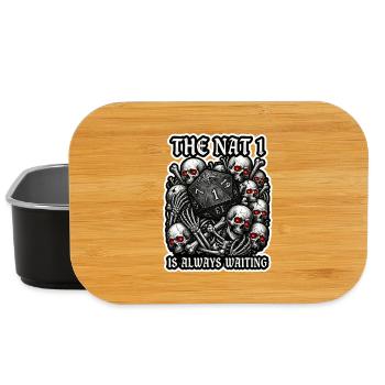 The Nat 1 Is Always Waiting RPG Art - Lunch Box - black - Front