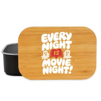 Chaque soir, c’est la soirée cinéma des fantômes - Boîte à goûter - noir - Devant