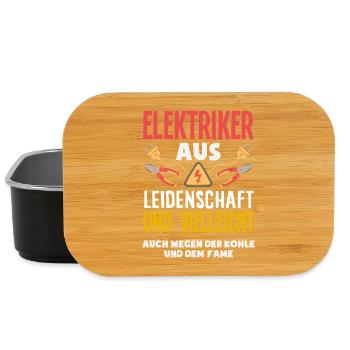 Elektriker Aus Leidenschaft - Lunch Box - Schwarz - Vorne
