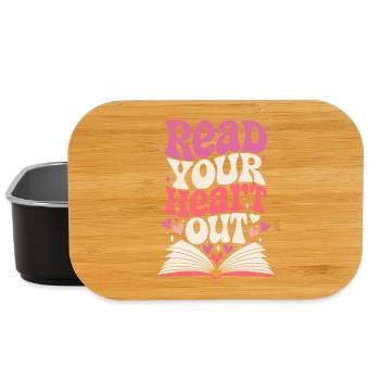 Read Your Heart Out Book Retro - Lunch Box - black - Front