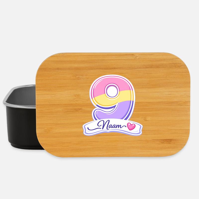 Geburtstags-9-Pastel anpassbar - Lunch Box - Schwarz