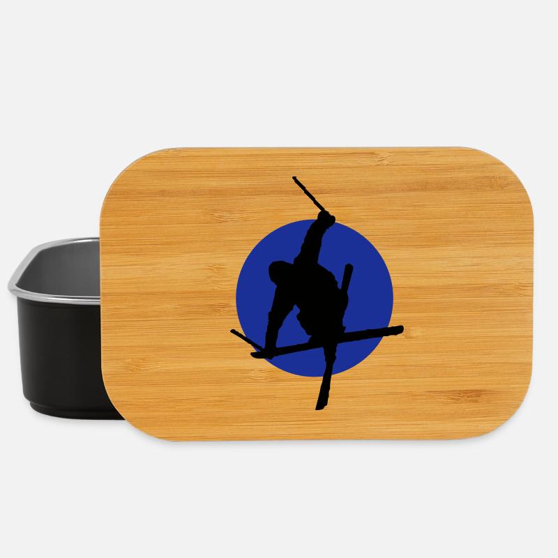 Icône de freestyle ski - Boîte à goûter - noir