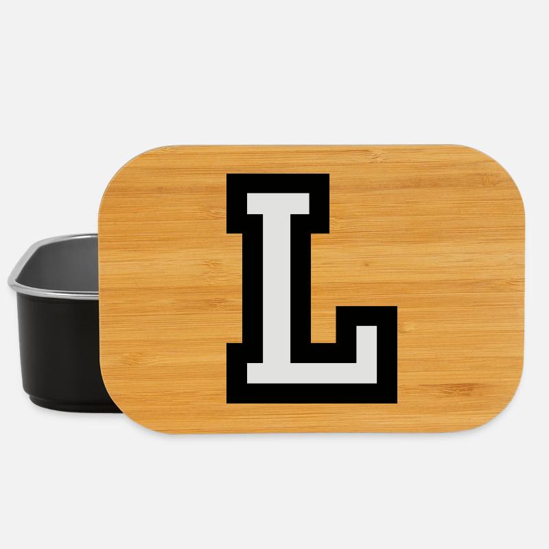Buchstabe L - Lunch Box - Schwarz