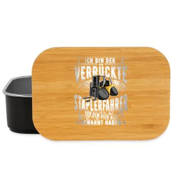 Staplerfahrer - Lunch Box - Schwarz - Vorne