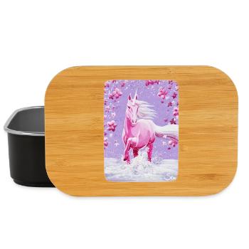 Unicorn Blossom Bath - Sonja Ariel von Staden - Lunch Box - black - Front