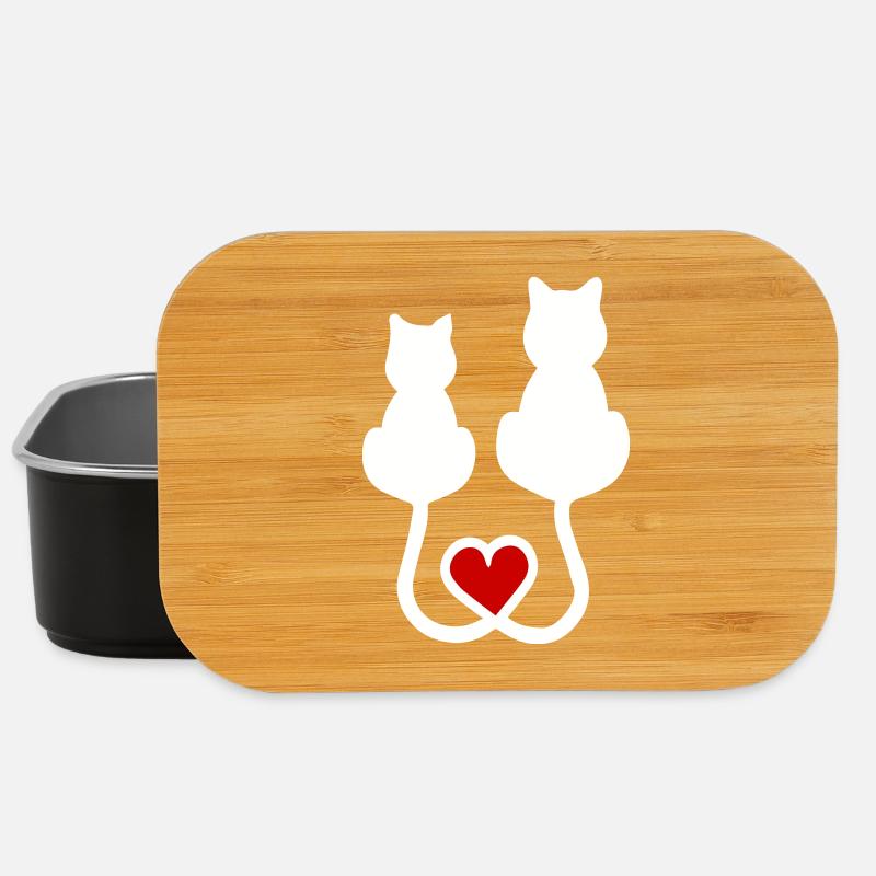 Katzen - Lunch Box - Schwarz