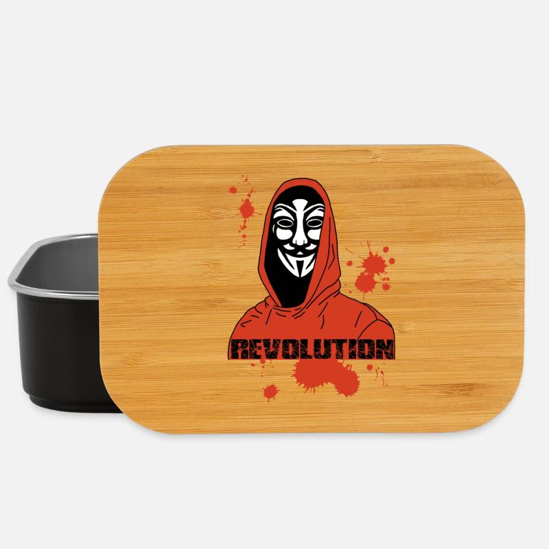Anonymous et révolution rouge - Boîte à goûter - noir