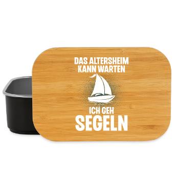 Segeln Segler Segelboot Rentner - Lunch Box - Schwarz - Vorne
