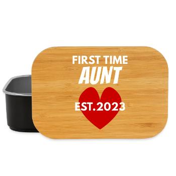 Tante werden 2023 - Lunch Box - Schwarz - Vorne