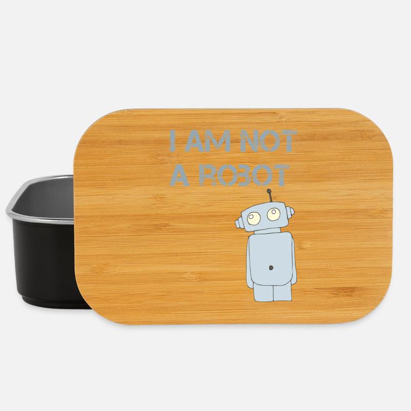 i am not a robot - Lunch Box - Schwarz