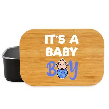 Breastfeeding Baby Statement Pregnant Family Offspring - Lunch Box - black - Front