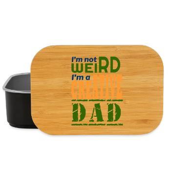 I'm not weird, I'm a creative dad. - Lunch Box - black - Front