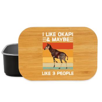 I like Okapi - Lunch Box - black - Front