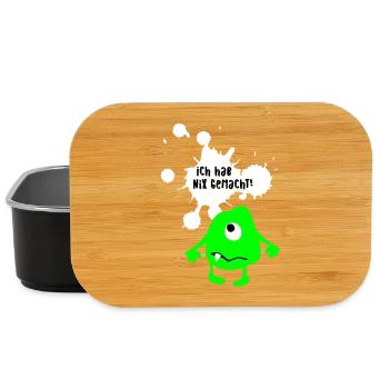 Monsterunschuldig lustige coole Bilder Quotes Fun - Lunch Box - Schwarz - Vorne