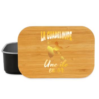 La Guadeloupe une ile en or - Boîte à goûter - noir - Devant