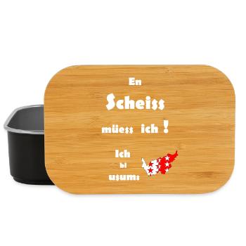 Wappen Wallis - Lunch Box - Schwarz - Vorne