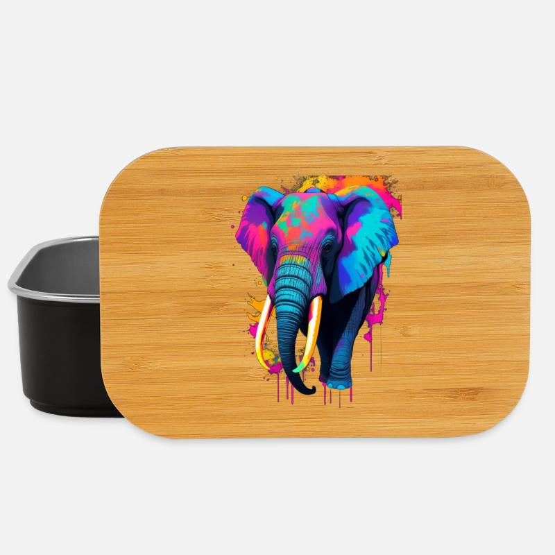 Elefant - Lunch Box - Schwarz