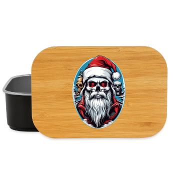 Weihnachtsmann Skull - Lunch Box - Schwarz - Vorne