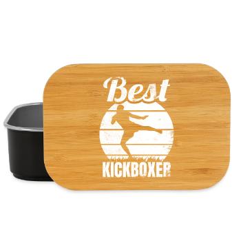 Meilleur kickboxeur - Boîte à goûter - noir - Devant