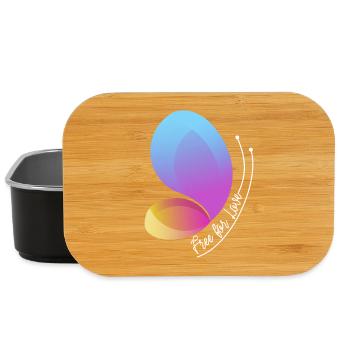 Free Through Love Gradient Butterfly - Lunch Box - black - Front