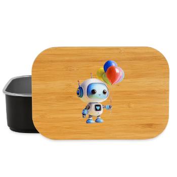 Roboter Luftballon - Lunch Box - Schwarz - Vorne