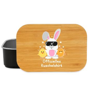 Offizielles Kuschelshirt Hase mit Küken Kaninchen - Lunch Box - Schwarz - Vorne