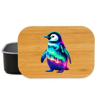 Aurora Borealis Pinguin - Lunch Box - Schwarz - Vorne