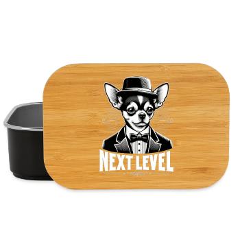 Chihuahua Next Level Anzug Smoking Hund Geschenk - Lunch Box - Schwarz - Vorne