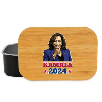 KAMALA 2024, KAMALA HARRIS ALS PRÄSIDENTIN - Lunch Box - Schwarz - Vorne