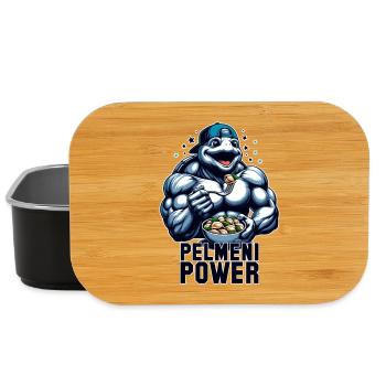 Cadeau Pelmeni Power Turtle - Boîte à goûter - noir - Devant