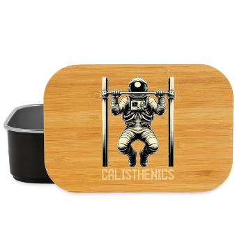 Calisthenics Astronaut Pull-ups Gift - Lunch Box - black - Front