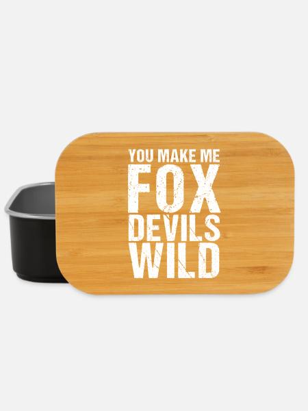 You make me Fox Devils wild Denglish - Lunch Box - Schwarz