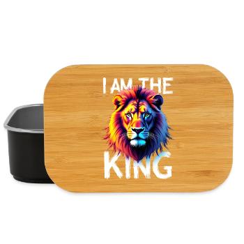 I am the King Lion - Lunch Box - black - Front