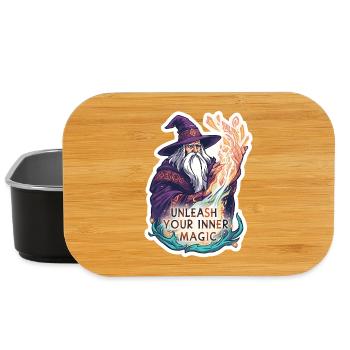 Alter Zauberer Magier – Unleash Your Inner Magic - Lunch Box - Schwarz - Vorne