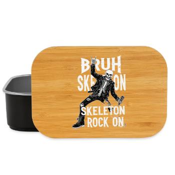 Skelett Rock Leder Punk - Lunch Box - Schwarz - Vorne