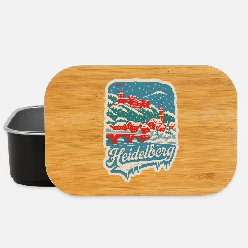 Heidelberg Winterlandschaft   - Lunch Box - Schwarz