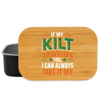 Si mon kilt me dérange, je peux l’enlever - Boîte à goûter - noir - Devant