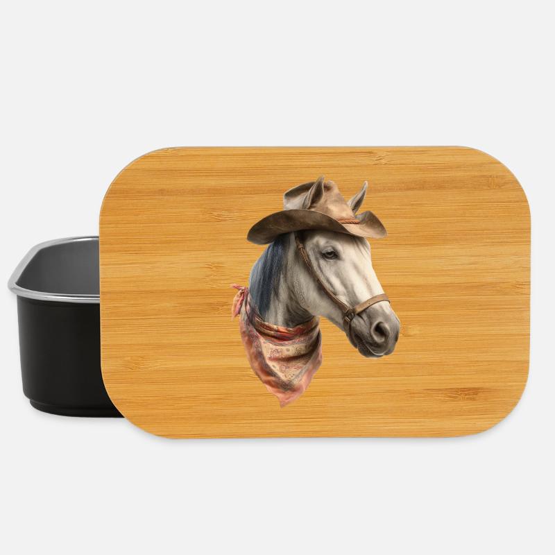 Perd Cowboy - Lunch Box - Schwarz